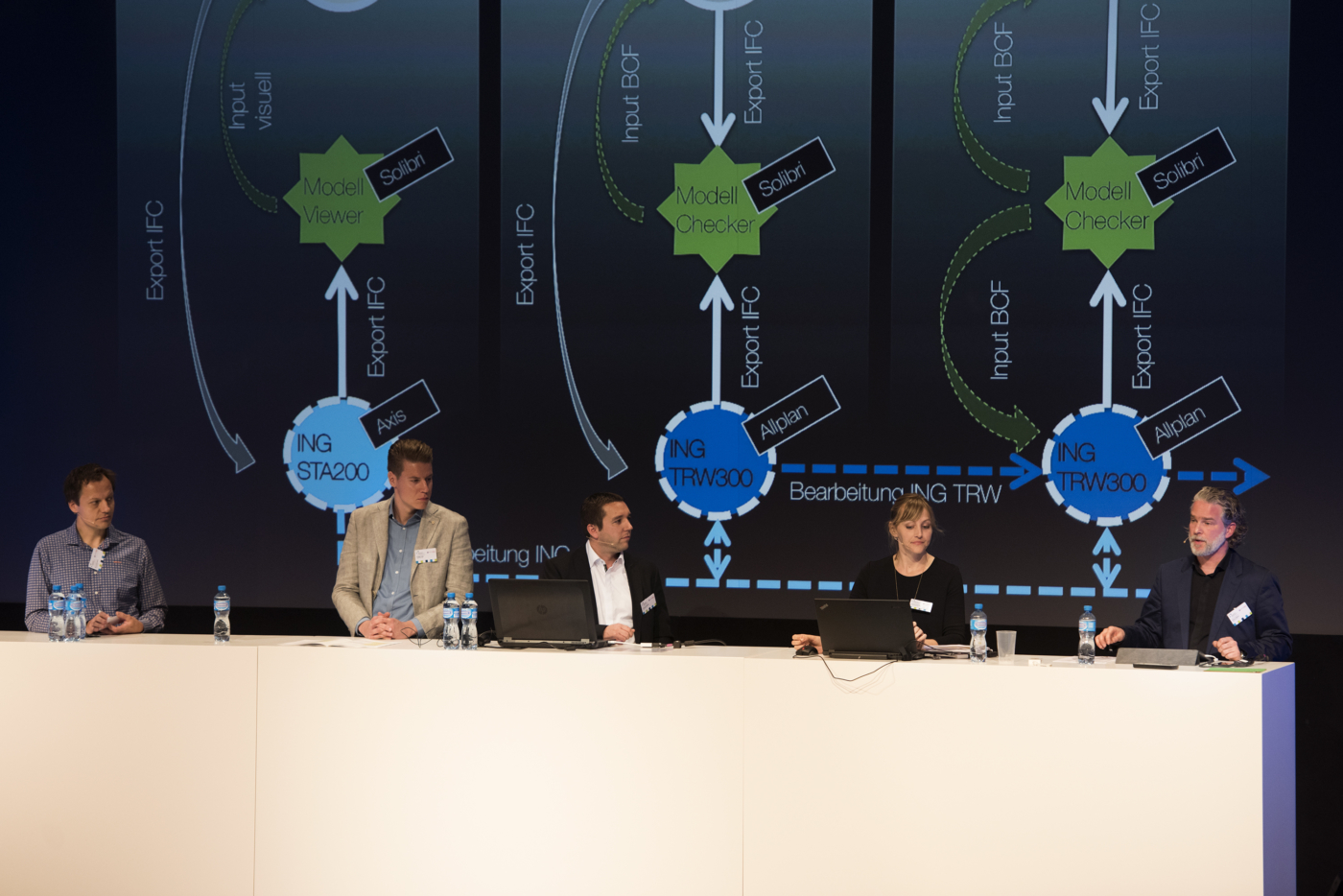 Fotos zu dieser Medienmappe, Am BIM Camp führten Schweizer Fachleute an realen Projekten live vor, wie sie heute arbeiten. © Copyright Aissa Tripodi| Digitale Medienmappe «Die digitale Transformation der Schweizer Bauwirtschaft findet statt», Bauen digital Schweiz