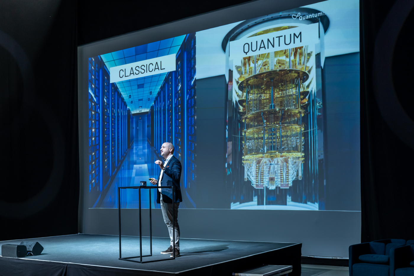 Bilder des Quantum Future Day,  © Copyright uptownBasel| Digitale Medienmappe «uptownBasel eröffnet ersten kommerziell nutzbaren Quanten Computer Hub in der Schweiz», uptownBasel Infinity