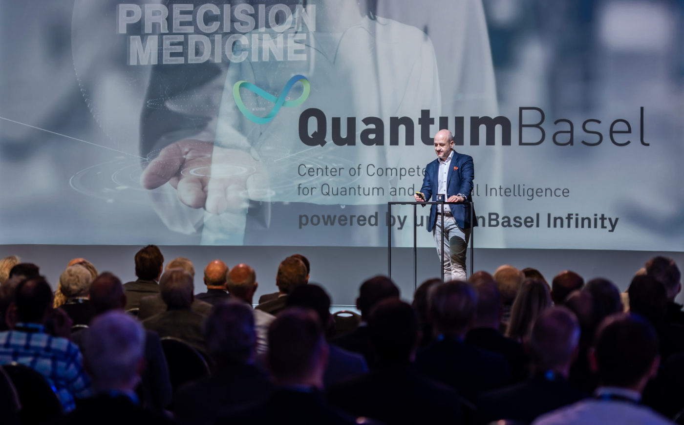 Bilder des Quantum Future Day,  © Copyright uptownBasel| Digitale Medienmappe «uptownBasel eröffnet ersten kommerziell nutzbaren Quanten Computer Hub in der Schweiz», uptownBasel Infinity