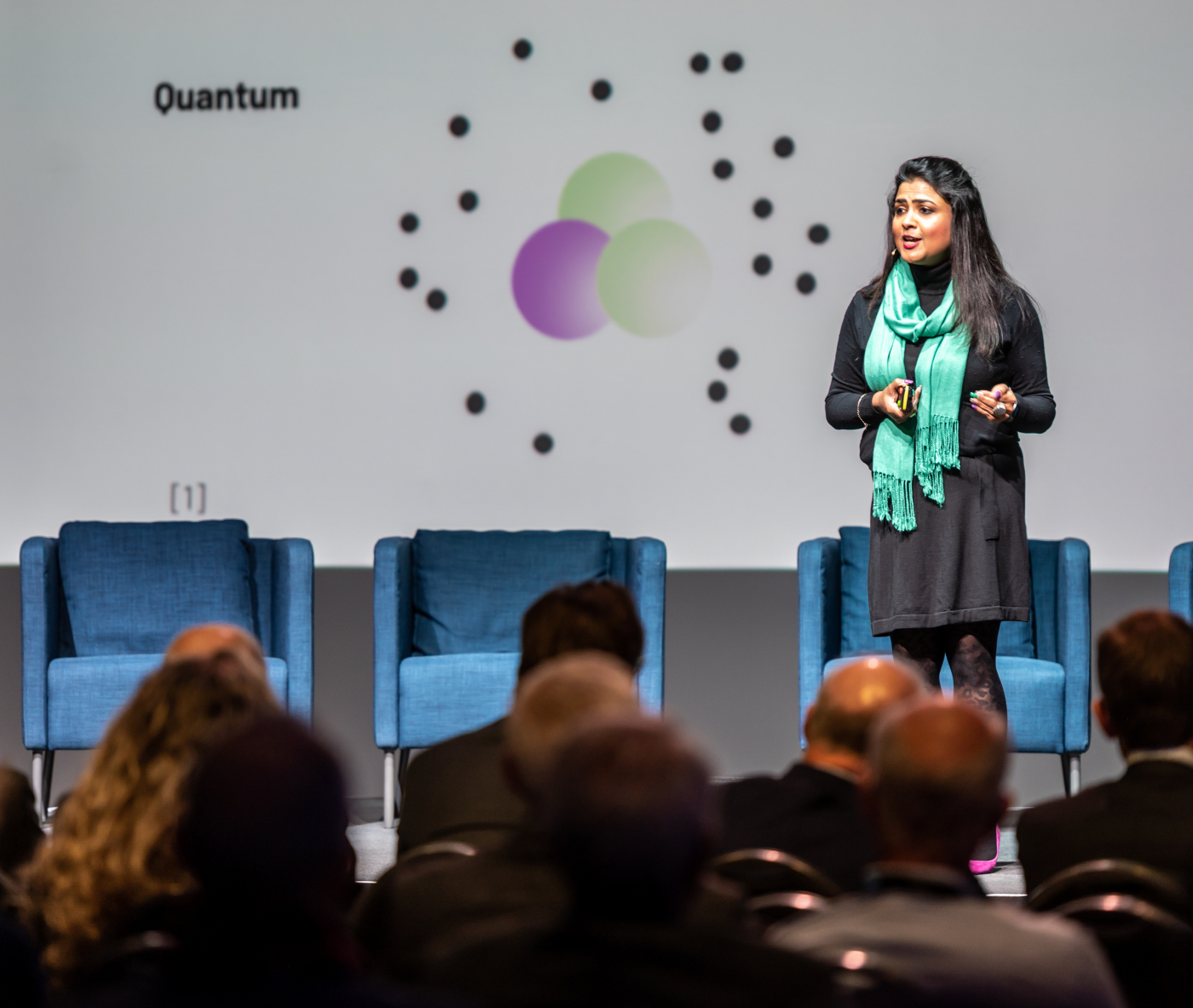 Bilder des Quantum Future Day,  © Copyright uptownBasel| Digitale Medienmappe «uptownBasel eröffnet ersten kommerziell nutzbaren Quanten Computer Hub in der Schweiz», uptownBasel Infinity