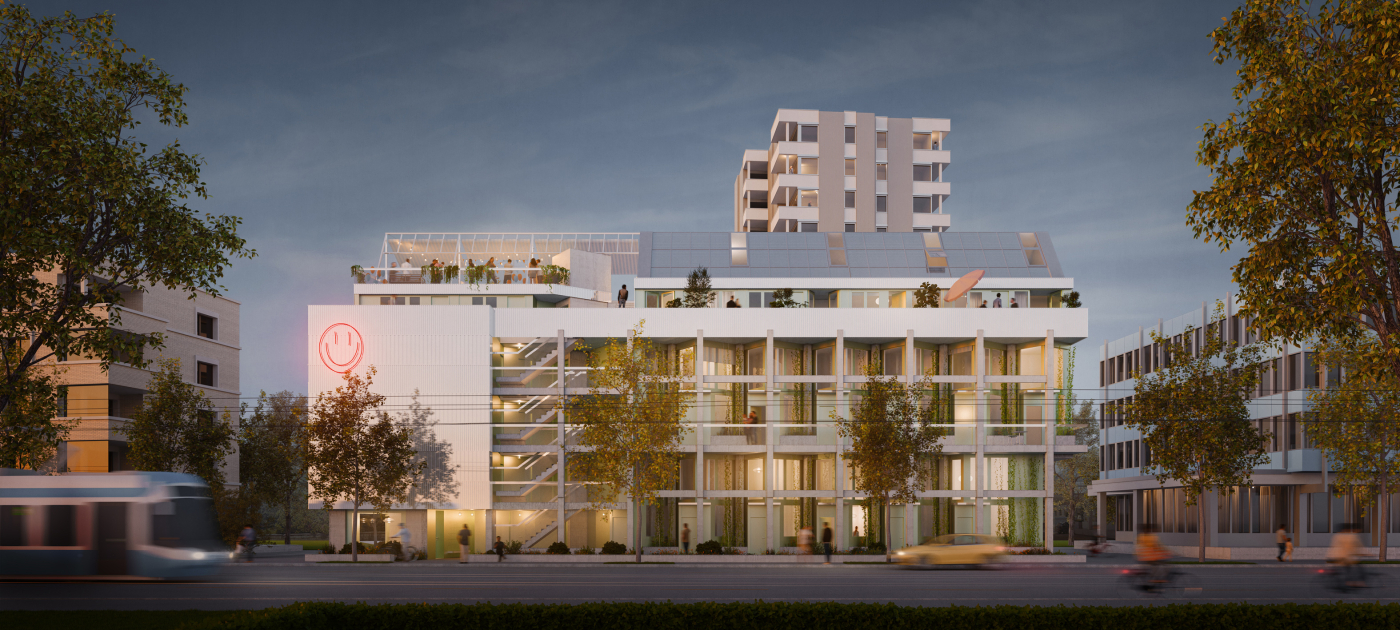 Referenzobjekte, Neubau Albisriederstrasse (2025): 28 neue Wohnungen. Modernes Wohn- und Lebenskonzept. © Copyright SPSS| Digitale Medienmappe «Swiss Prime Site Solutions schafft Wohnraum», Swiss Prime Site Solutions