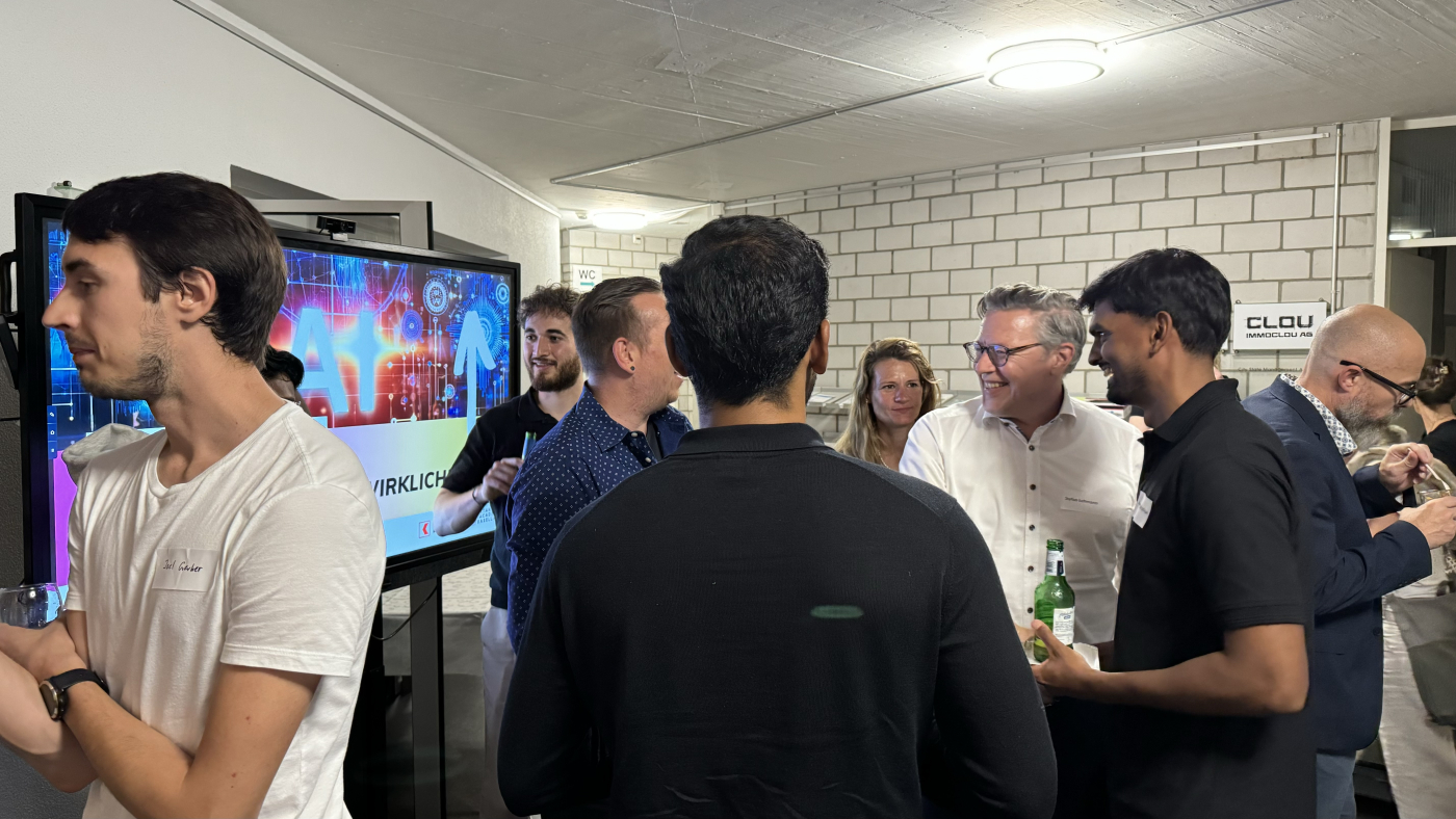 Bilder vom Netzwerkanlass,  © Copyright | Digitale Medienmappe «KI Praxis-Check: Startup Academy Baselland lädt zum Netzwerkanlass ein», Startup Academy Baselland