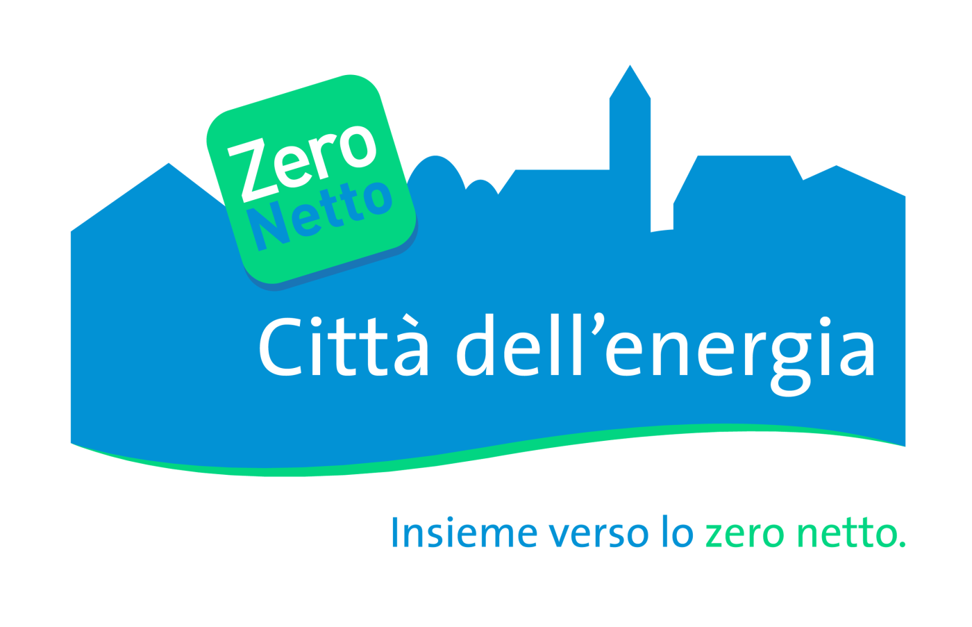 Immagini per i media, Il logo Zero Netto dell’Associazione Città dell’energia. © Copyright | Digitale Medienmappe «Nuovo orientamento di Città dell’energia: focus sull’obiettivo Zero Netto», Trägerverein Energiestadt