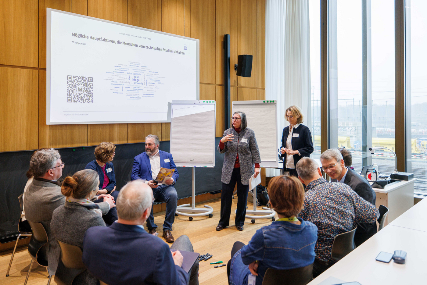 Medienbilder, Am Netzwerkanlass vom 6. Februar 2025 fanden zahlreiche interdisziplinäre Workshops der Partner statt. © Copyright | Digitale Medienmappe «Engineers’ Day 2025: Ingenieur:innen für eine nachhaltige Zukunft der Schweiz», Engineers' Day