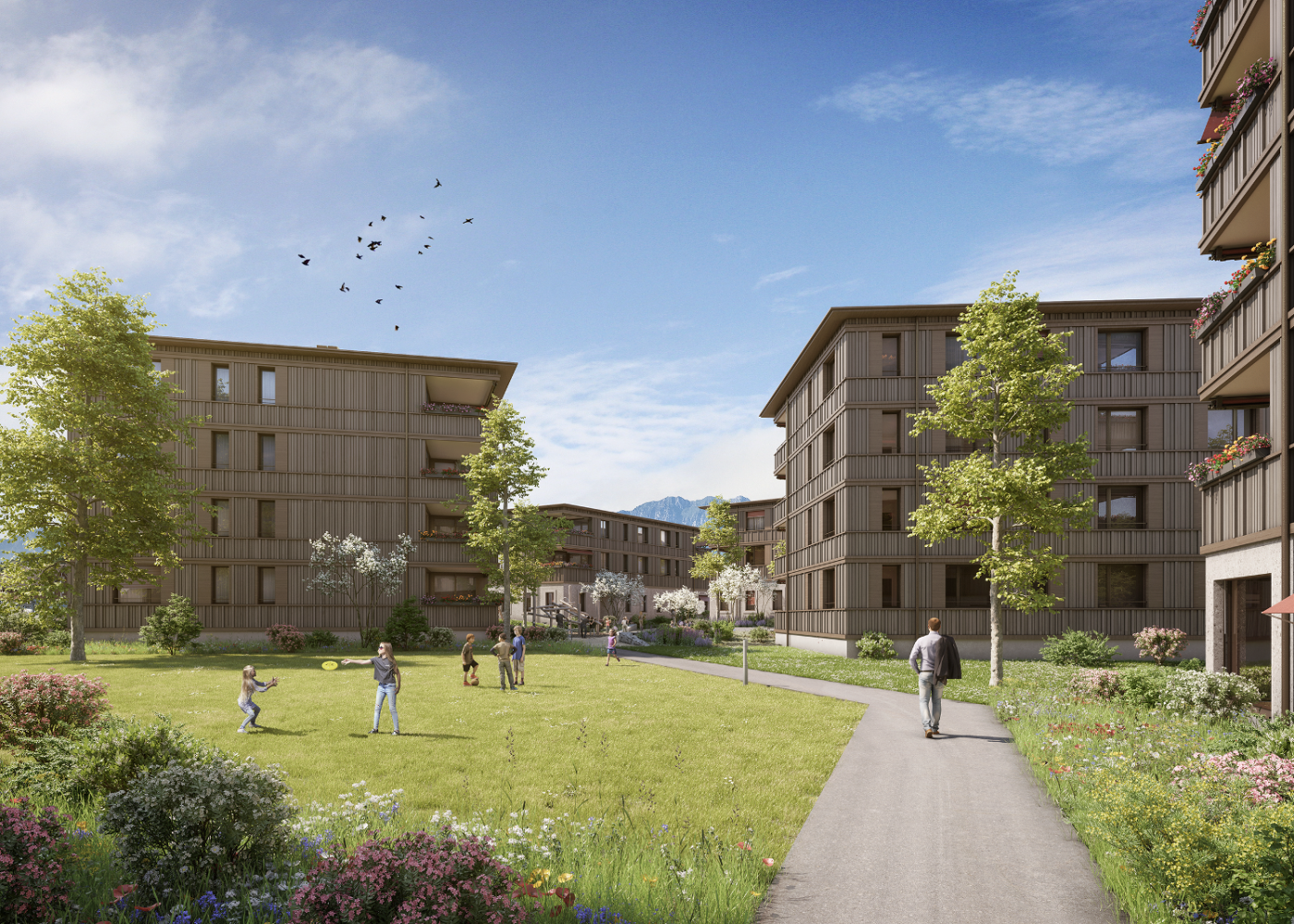 Landi-Projekt Uetendorf: Energiemanagement, Wärme- und Wasserabrechnung und ZEV. © Copyright | Digitale Medienmappe «In 25 Jahren vom Nischenthema zur Schlüsseltechnologie der Energiewende», ennovatis Schweiz AG