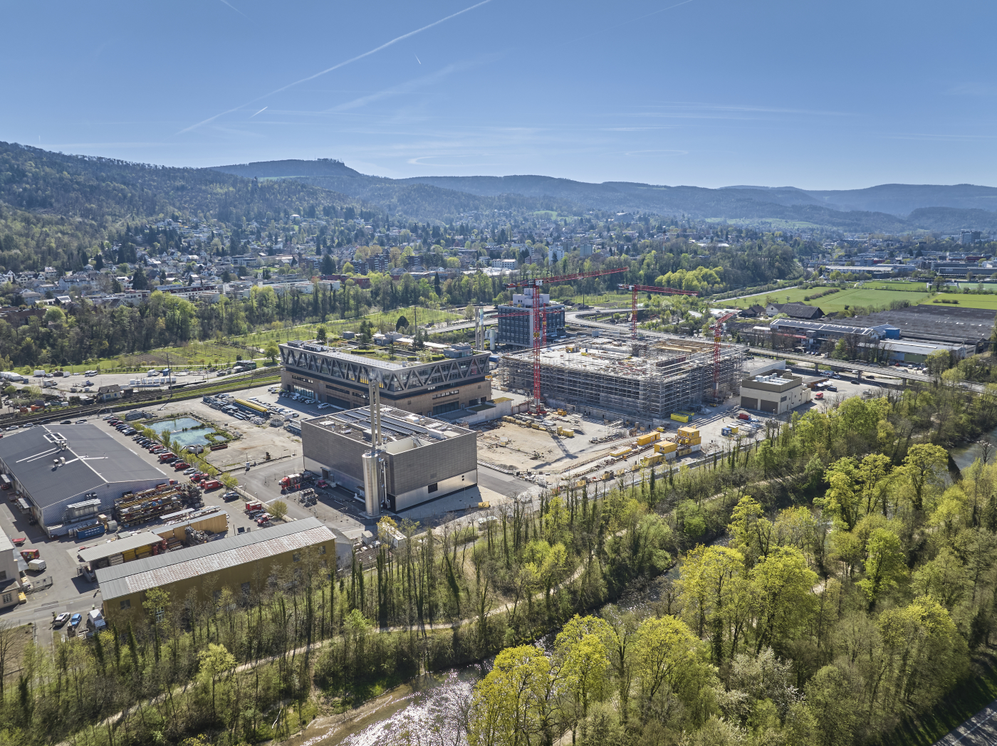 Bilder zum Innovationscampus uptownBasel, uptownBasel ist der Standort für die nächste Industriegeneration. © Copyright uptownBasel| Digitale Medienmappe «Leistungsfähigster kommerzieller AI-Supercomputer der Schweiz in uptownBasel in Betrieb genommen», uptownBasel