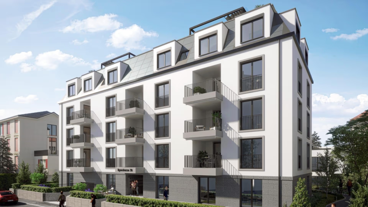 Aktuelle Referenzprojekte, Der Ilgenhof ist ein modernes Wohnprojekt im Herzen von St. Gallen, das mit 22 Wohnungen elegantes Design, Nachhaltigkeit und modernste Technologie verbindet. Jede der 22 Wohnungen ist ausgestattet mit den intelligenten Schaltern von dingz.  © Copyright iolo AG| Digitale Medienmappe «Patentierte Schweizer Gebäudesteuerung für Neu- und Bestandsbauten», dingz by iolo AG